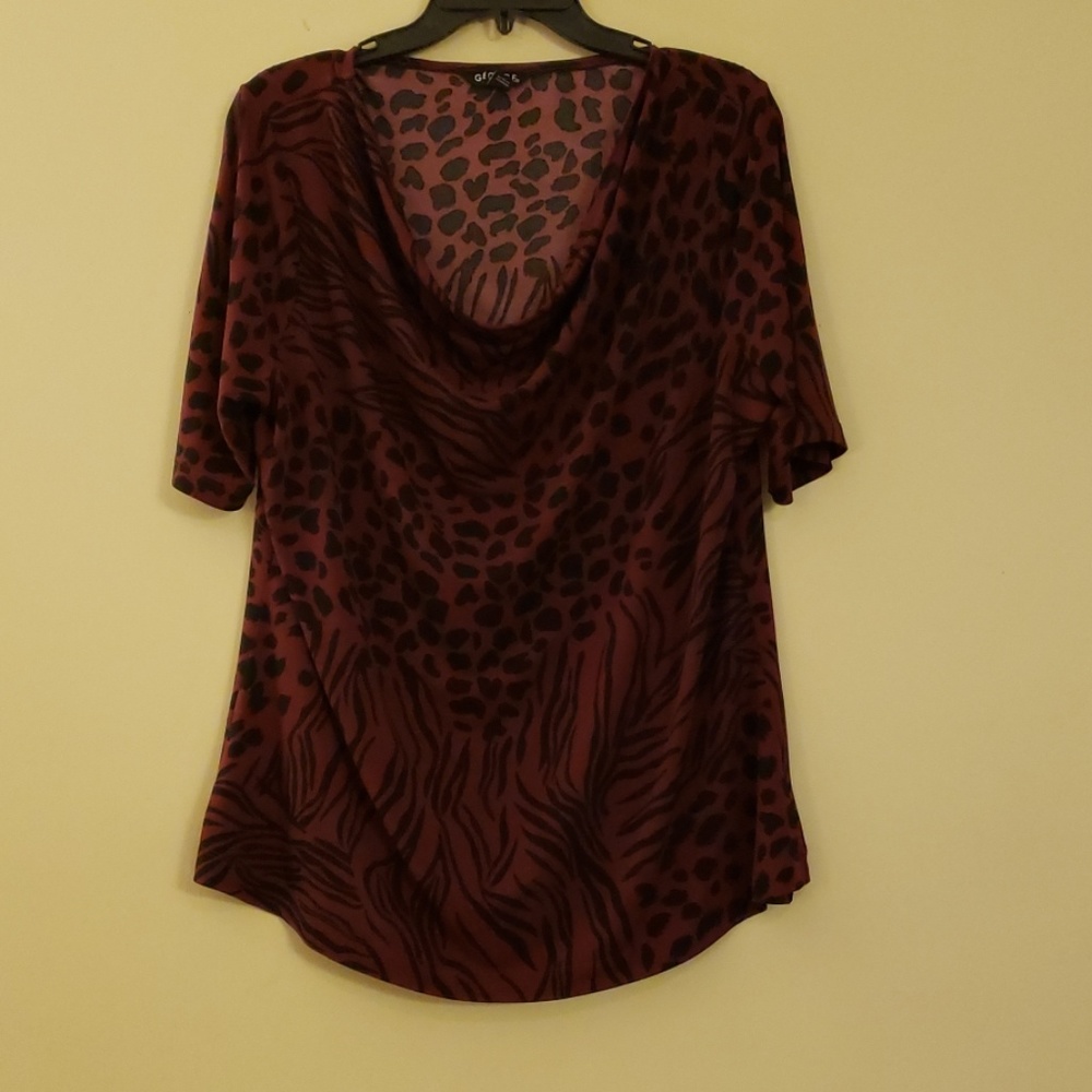 George Animal Print Blouse